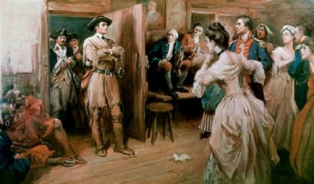George Rodgers Clark Captured at Kaskaskiai IL Frederick Coffay Yohn (1875-1933 American) Canvas Art - Frederick Coffay Yohn (18 x 24)