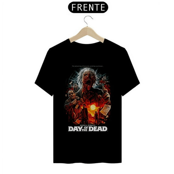 George Romero Day of the Dead T-Shirt Horror Movie Print, Unisex Short Sleeve Shirt, Size S-5XL