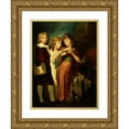 thumbnail image 1 of George Romney 11x14 Gold Ornate Wood Frame and Double Matted Museum Art Print Titled - The Hartley Children (Between 1781 and 1783), 1 of 4