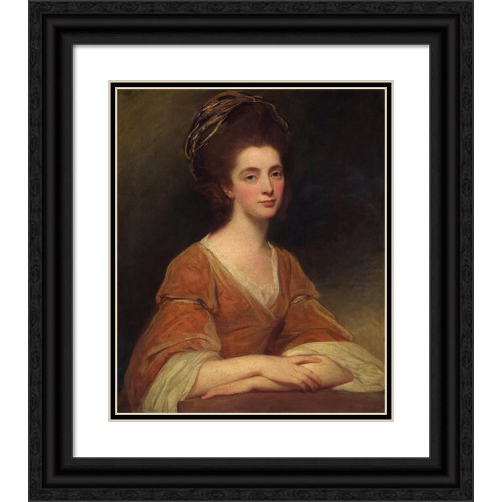 George Romney 12x14 Black Ornate Wood Framed Double Matted Museum Art ...
