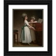 thumbnail image 1 of George Romney 12x14 Black Ornate Wood Framed Double Matted Museum Art Print Titled: Portrait of Maria and Catherine, the Daughters of Edward Thurlow, 1st Baron&nbsp;Thurlow (1783), 1 of 5