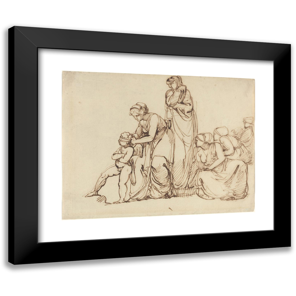 George Romney 14x12 Black Modern Framed Museum Art Print Titled - The ...