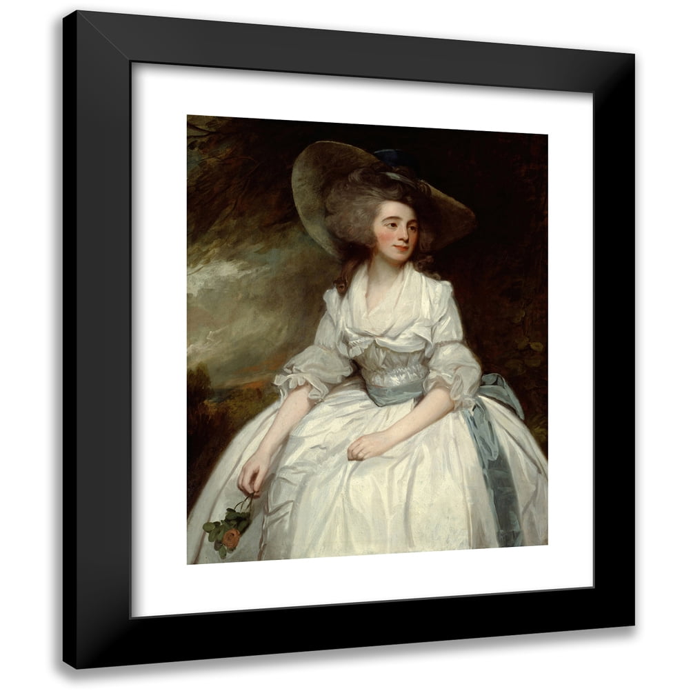 George Romney 15x18 Black Modern Framed Museum Art Print Titled - Mrs ...