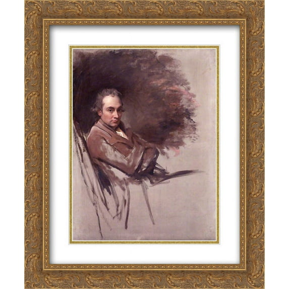 George Romney 2x Matted 20x24 Gold Ornate Framed Art Print 'George Romney'