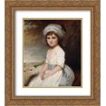 thumbnail image 1 of George Romney 2x Matted 20x24 Gold Ornate Framed Art Print 'Miss Martindale ', 1 of 2