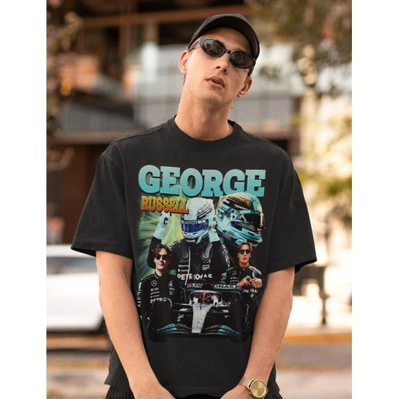 George Russell T-Shirt, T-Shirt for F1 Fans and Motor Racing Enthusiasts