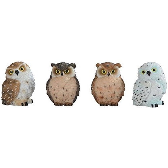 George S. Chen Imports 2” Owl Figurines & Knick-Knacks, “Set of” 4