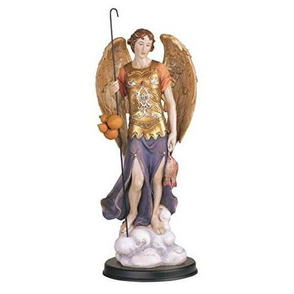 George S. Chen Imports Archangel Raphael Holy Figurine Religious Decor, 12"