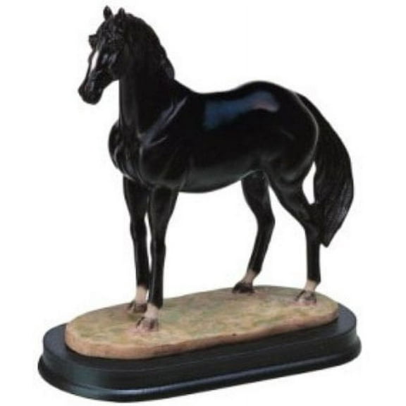 George S. Chen Imports SS-G-11405 Horses Collection Black Horse Figurine Decoration Decor Collectible