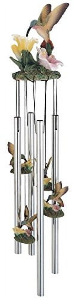 George S. Chen Imports SS-G-41275 Wind Chime Round Top Hummingbird Hanging Garden Decoration