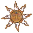 thumbnail image 1 of 11 Inch Polyresin Yellow Mosaic Face Sun Wall Plaque Decoration, 1 of 1