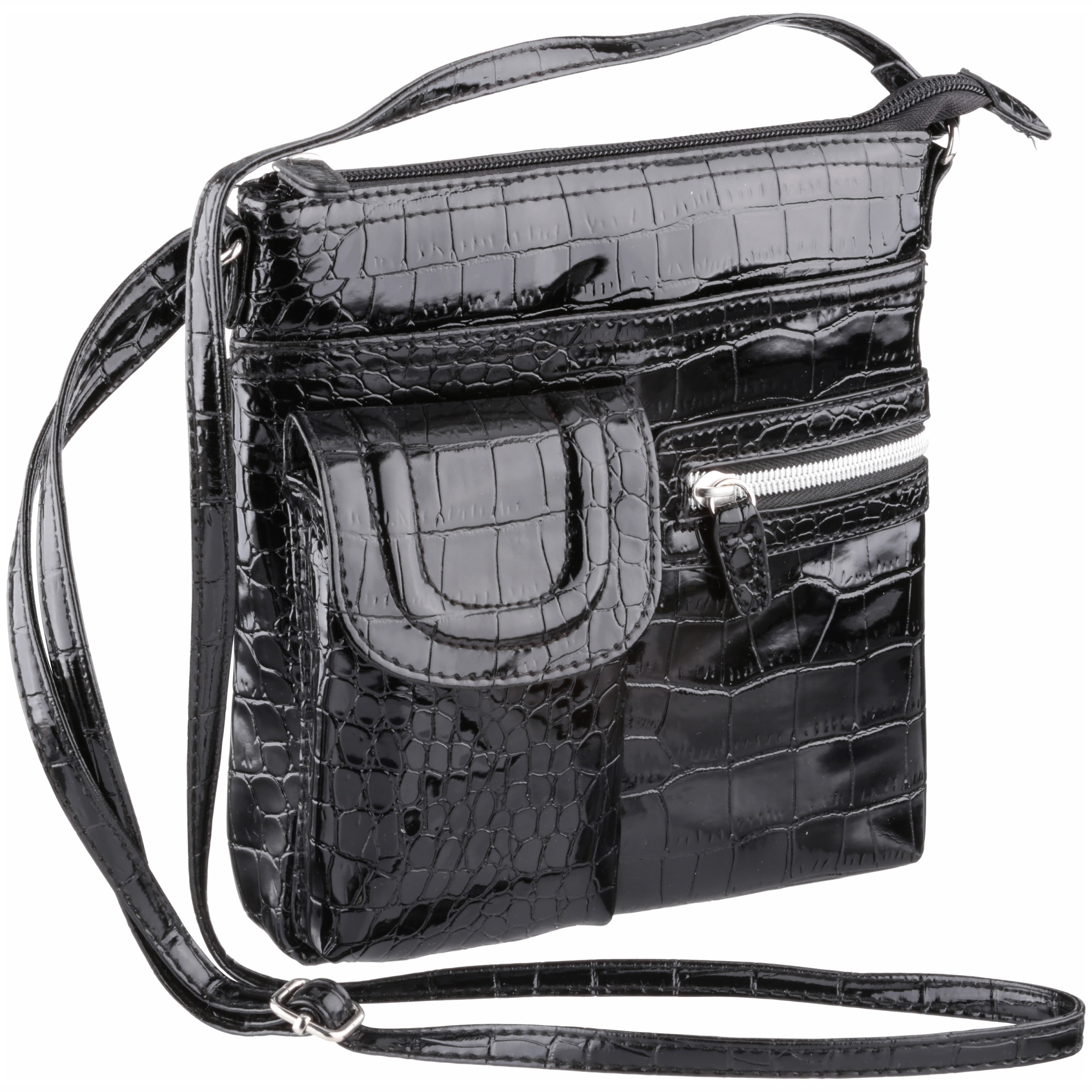 George® Shiny Black Handbag - image 1 of 5