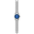 thumbnail image 1 of George Silver Tone 42mm Genuine Diamond Blue Dial Bracelet Watch, 1 of 1