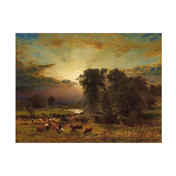 George Snr. Inness 'Light Triumphant, 1861' Canvas Art - 47 x 35 Inches