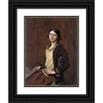 thumbnail image 1 of George Spencer Watson 15x18 Black Ornate Wood Framed Double Matted Museum Art Print Titled - Mary Spencer Watson (1930), 1 of 5