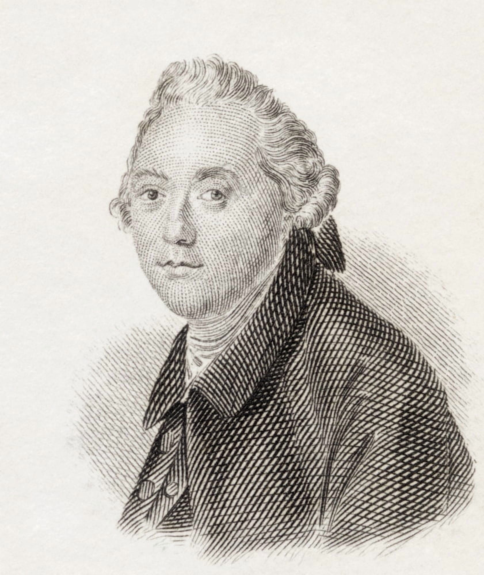 George Steevens 1736 To 1800 English Shakespearean Commentator From Crabbs Historical Dictionary Published 1825 Canvas Art - Ken Welsh Design Pics (13 x 16)