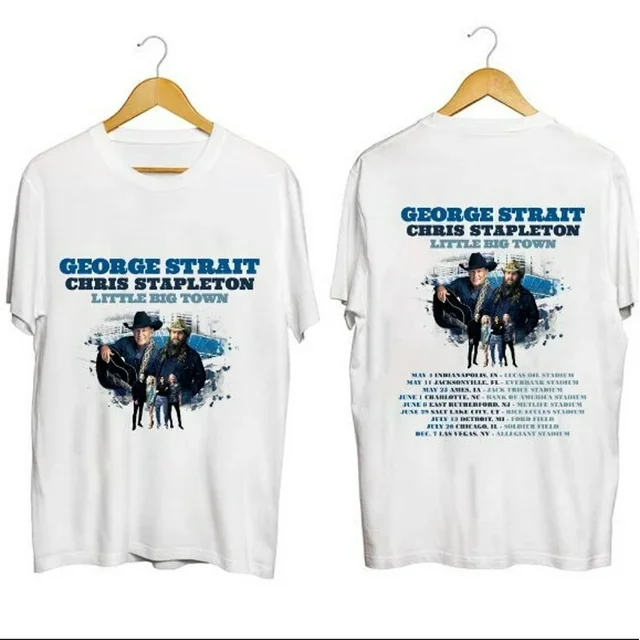George Strait Chris Stapleton 2024 Stadium Shows Shirt George Strait and Chris Stapleton 2024 Concert Shirt George Strait Fan Shirt The unisex soft style t shirt 1973 USTEE. Walmart