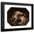 thumbnail image 1 of George Stubbs 14x12 Black Modern Framed Museum Art Print Titled - Horse Attacked by a Lion (Between 1768 and 1769), 1 of 5
