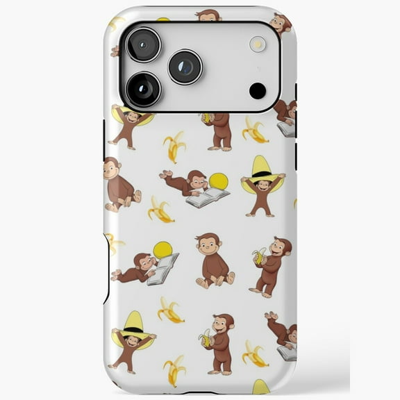 George The Curious Monkey Cartoon Phone Cover for iPhone 11 12 13 14 15 16 17 Pro Max
