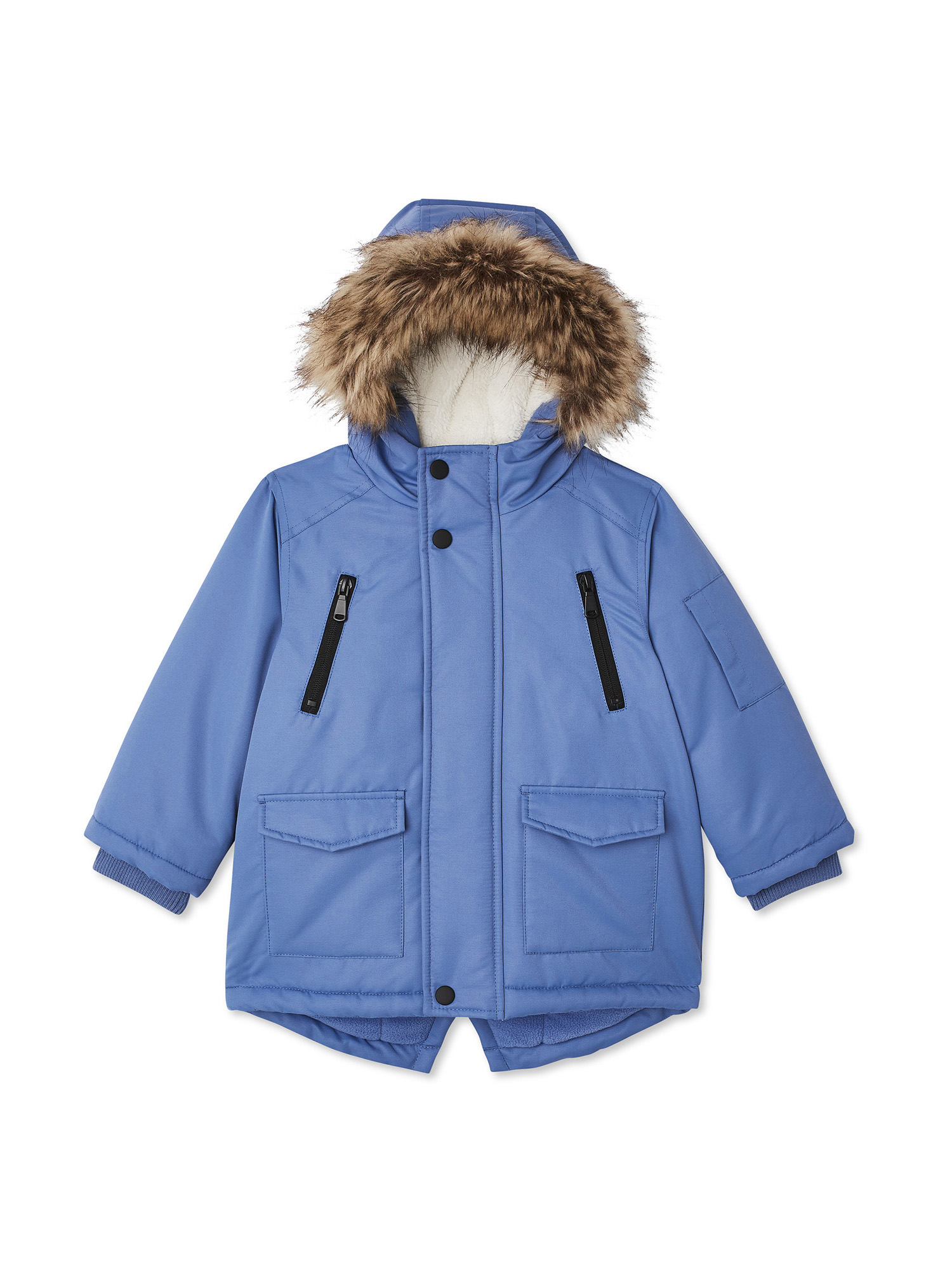 George Toddler Boy Faux Fur Hooded Parka Winter Jacket Coat - image 1 of 2