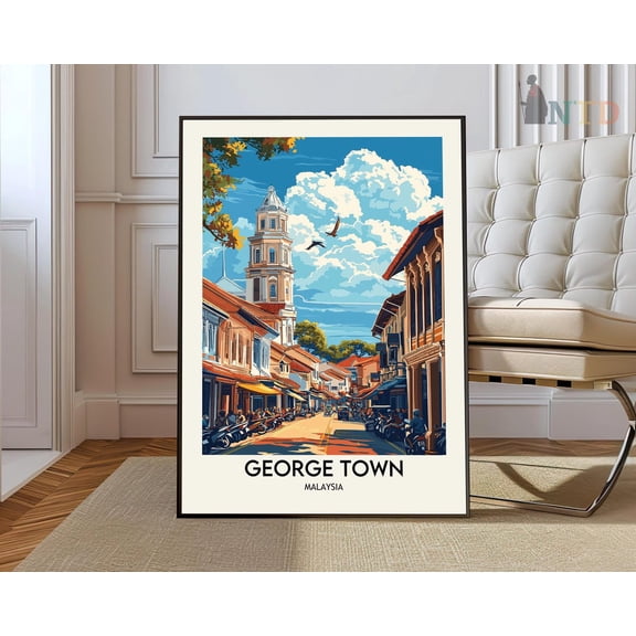 George Town Malaysia Old Town Poster Unframed Paper Print