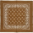 thumbnail image 1 of George Traditional 100% Cotton Bandana Paisley Brown, 1 of 2