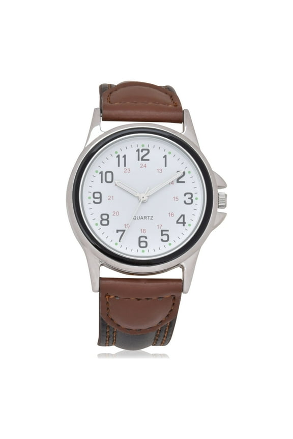 Unisex 2.75" Wristwatch, Brown, (WMM5001WM1)