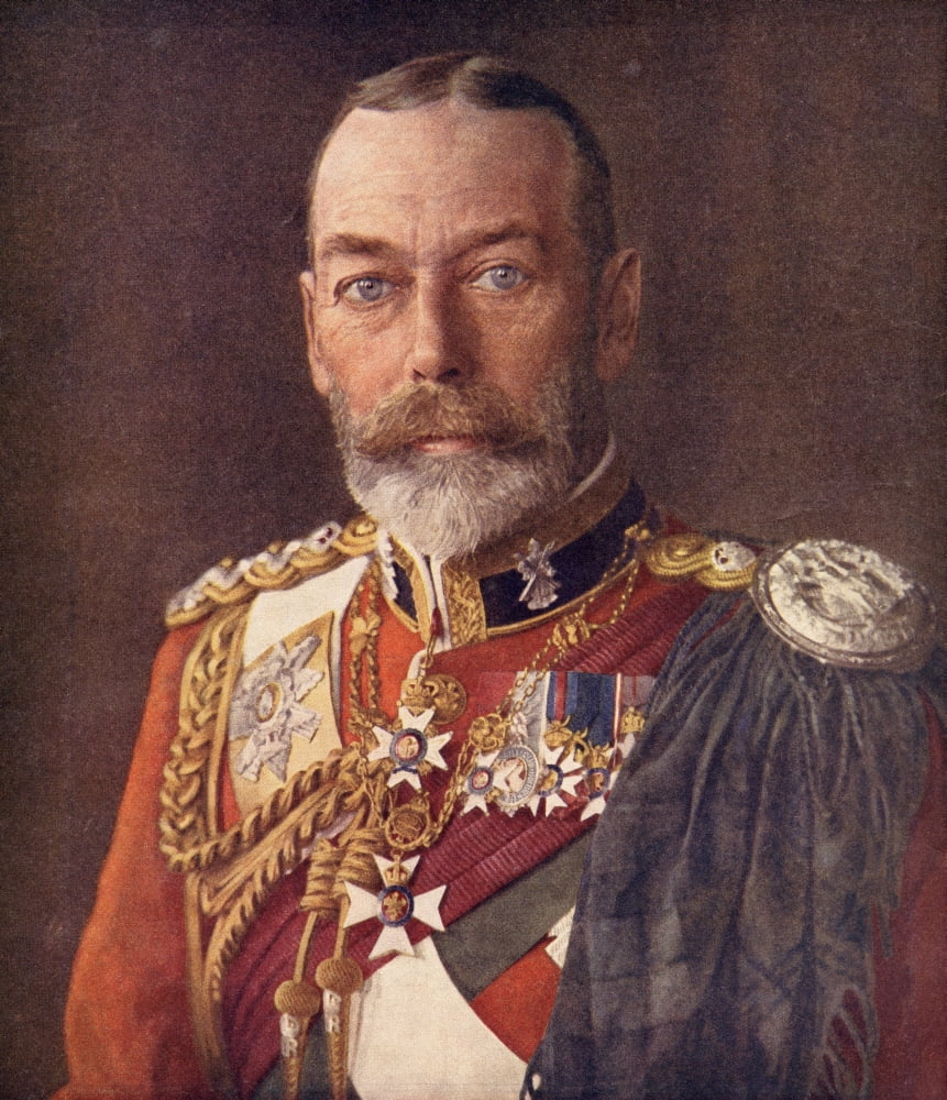 George V 1865 To 1936 King Of England And Emperor Of India From The Life Of King George V Published C 1935 Canvas Art - Ken Welsh  Design Pics (26 x 30)