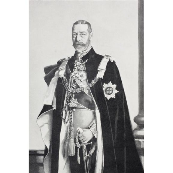 George V 1865 to 1936 Full Name George Frederick Ernest Albert Poster Print - 11 x 17