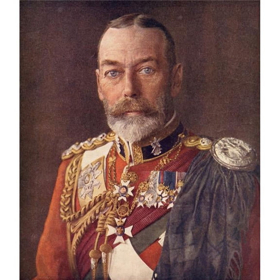 George V, 1865 to 1936 King of England & Emperor of India From The Life of King George V Published C. 1935 Poster Print, 26 x 30 - Large
