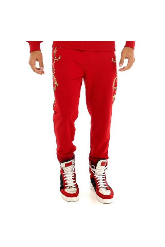 Men Baroque Joggers (Red)