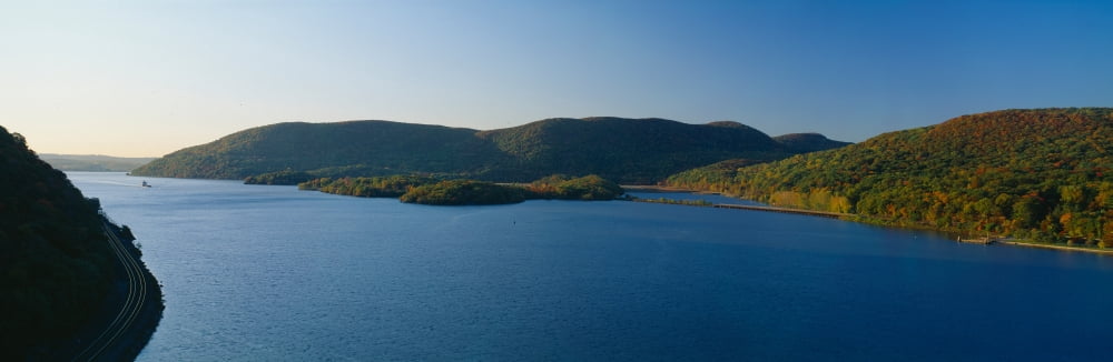 George W Perkins Memorial Drive in Bear Mountain State Park Hudson River Valley New York Canvas Art - Panoramic Images (36 x 12)