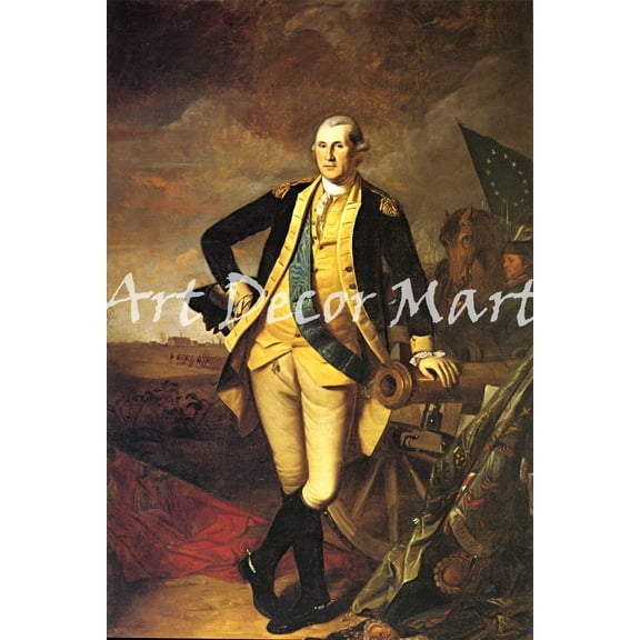 George Washington At Princeton-Charles Peale - CANVAS OR PRINT WALL ART
