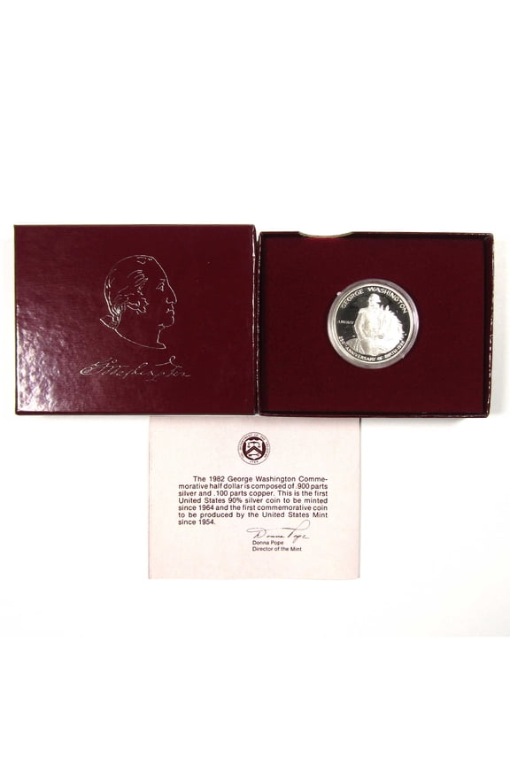 George Washington Commemorative Half 1982 S Choice Proof Silver OGP