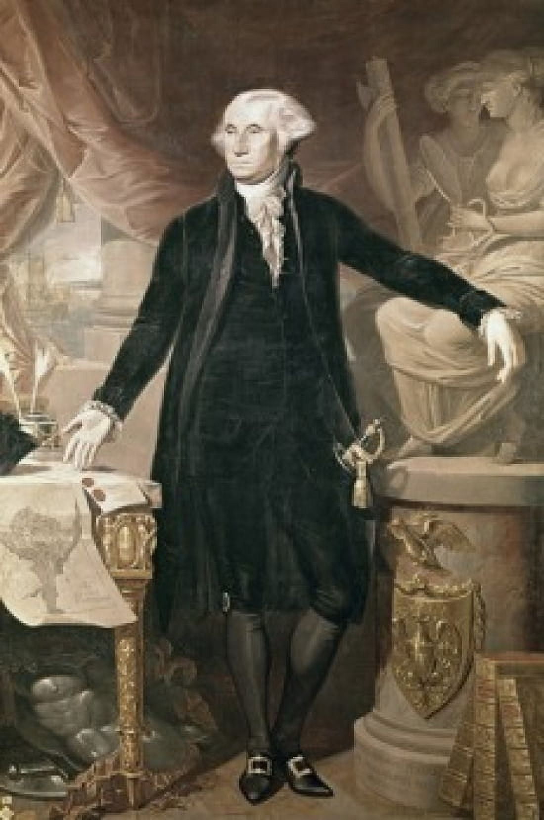 George Washington Jose Perovani (ca 1765-1835 Spanish) Canvas Art - Jose Perovani (18 x 24)