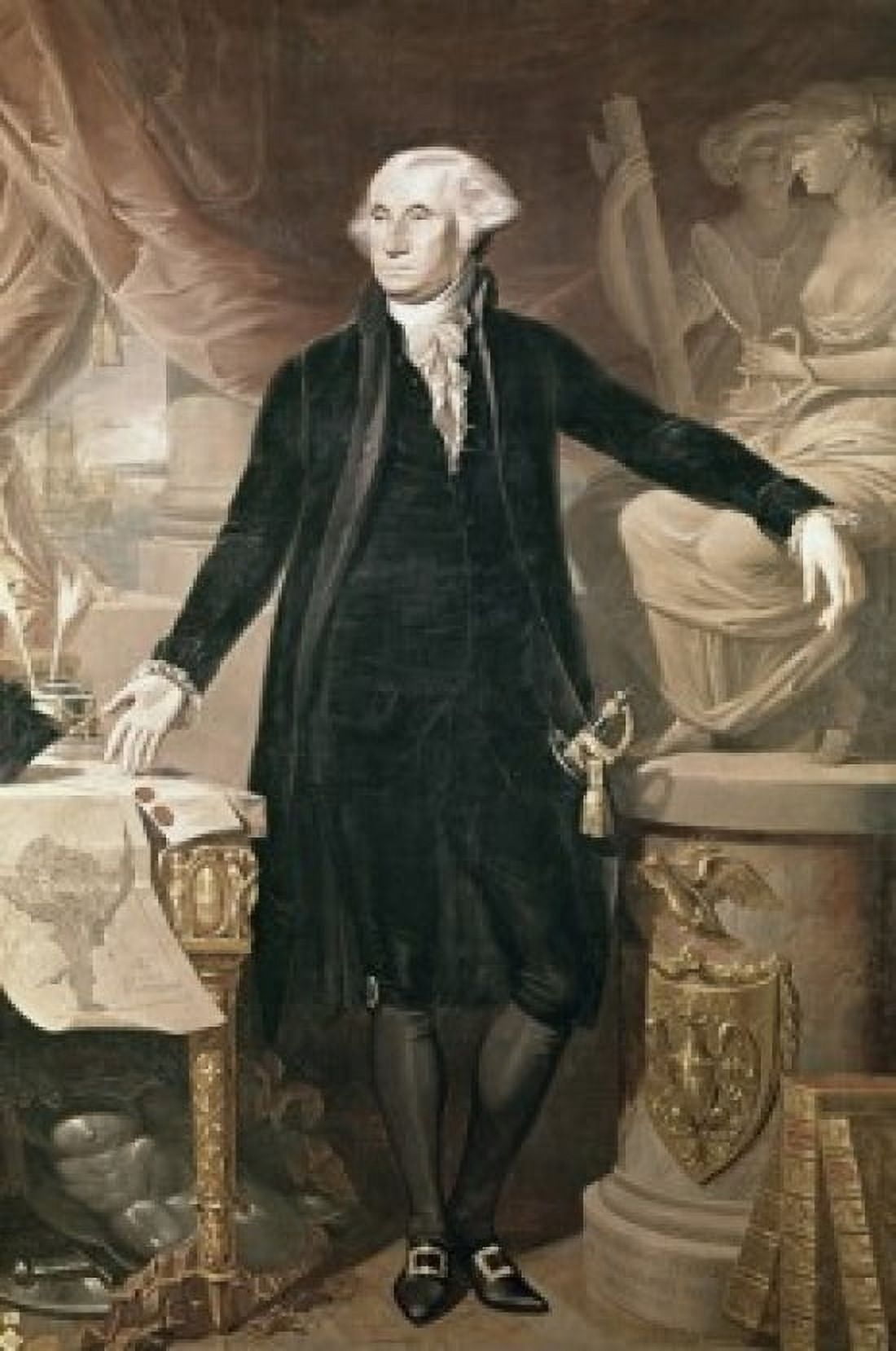 George Washington Jose Perovani (ca 1765-1835 Spanish) Canvas Art - Jose Perovani (24 x 36)