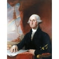 thumbnail image 1 of George Washington N(1732-1799). First President Of The United States. Oil On Canvas By Gilbert Stuart 1822. Print by, 1 of 4
