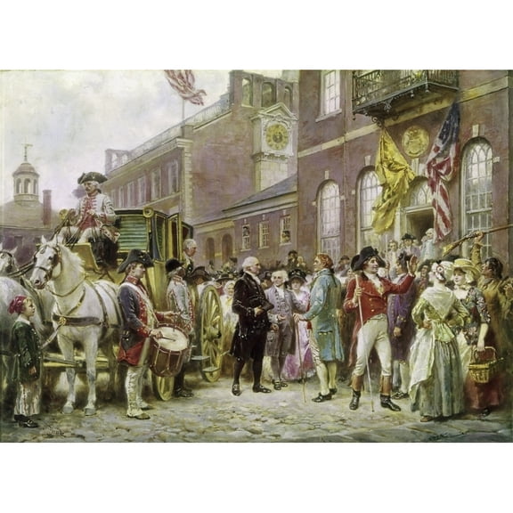 George Washington'S Inauguration At Philadelphia 1793 Jean Leon Gerome Ferris. Photo By SuperstockEverett