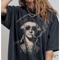 thumbnail image 1 of George Washington Shirt Vintage Rebel Patriotic Tee 4th Of July Tee Cool Founding Father Tee American History Humor Gift, 1 of 6