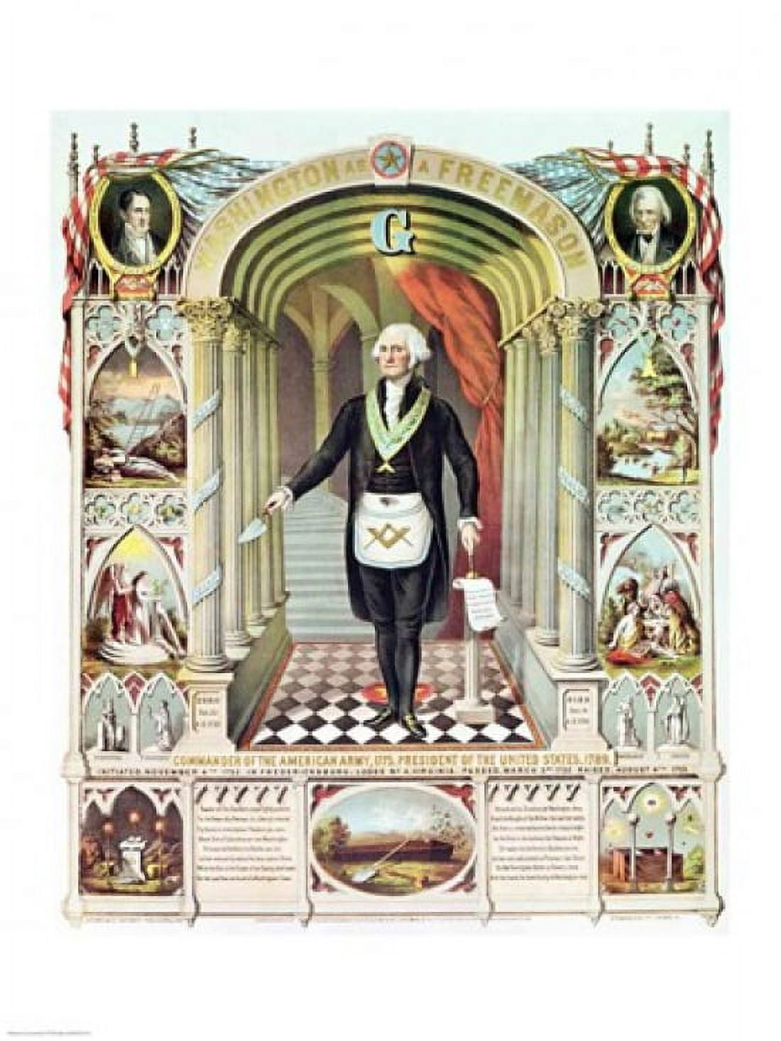 George Washington as a Freemason Canvas Art - (18 x 24)