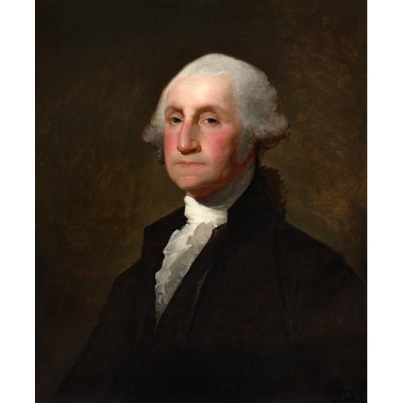 George Washington by Gilbert Stuart - 12" x 18" Art Print Wall Decor