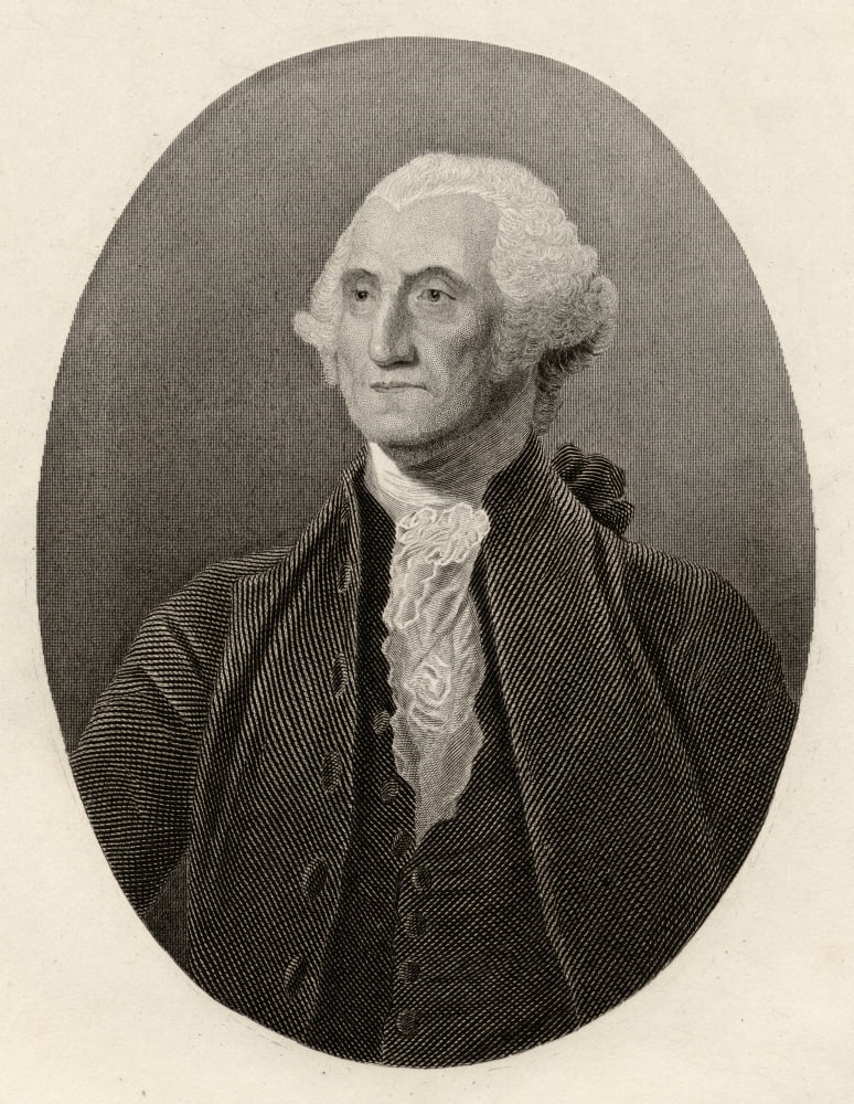 George Washington1732-1799 First President Of The United States19Th Century Print Canvas Art - Ken Welsh Design Pics (26 x 34)