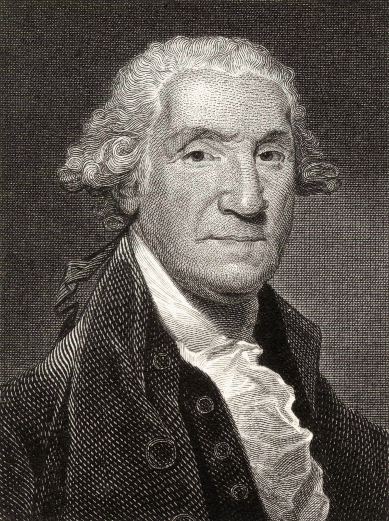 George Washington1732-1799 First President Of The United States 19Th Century Print Engraved By William Ensom From A Painting By Stuart Canvas Art - Ken Welsh Design Pics (13 x 17)