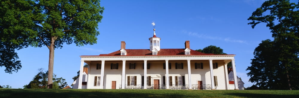 George Washingtons home at Mount Vernon Virginia Canvas Art - Panoramic Images (36 x 12)