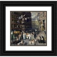thumbnail image 1 of George Wesley Bellows 13x12 Black Ornate Wood Framed Double Matted Museum Art Print Titled: Cliff Dwellers (1913), 1 of 5