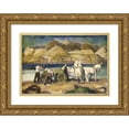 thumbnail image 1 of George Wesley Bellows 24x18 Gold Ornate Framed and Double Matted Museum Art Print Titled - The Sand Cart, 1 of 4