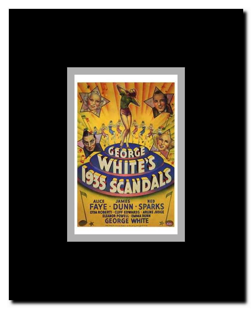 George White's 1935 Scandals Framed Movie Poster