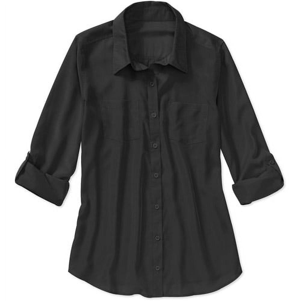 George Women's Button Down Draped Blouse - image 1 of 1