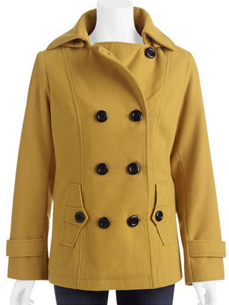 Women's DoubleBreasted Faux Wool Peacoat