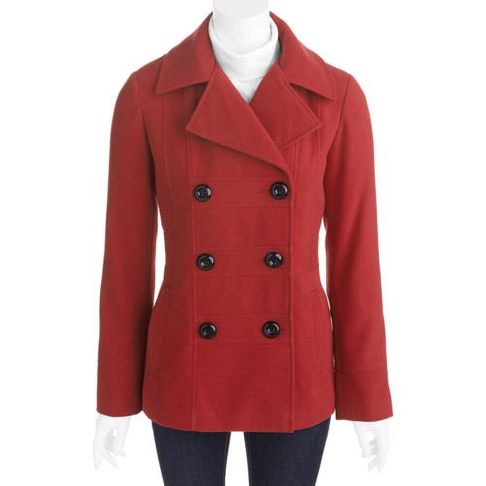 Women's DoubleBreasted Faux Wool Peacoat
